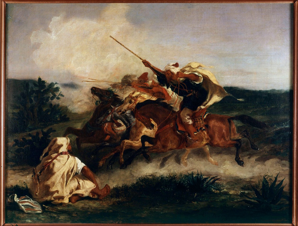 Pintura Árabe Fantasia de Eugene Delacroix (1798-1863) 1832 de Ferdinand Victor Eugene Delacroix