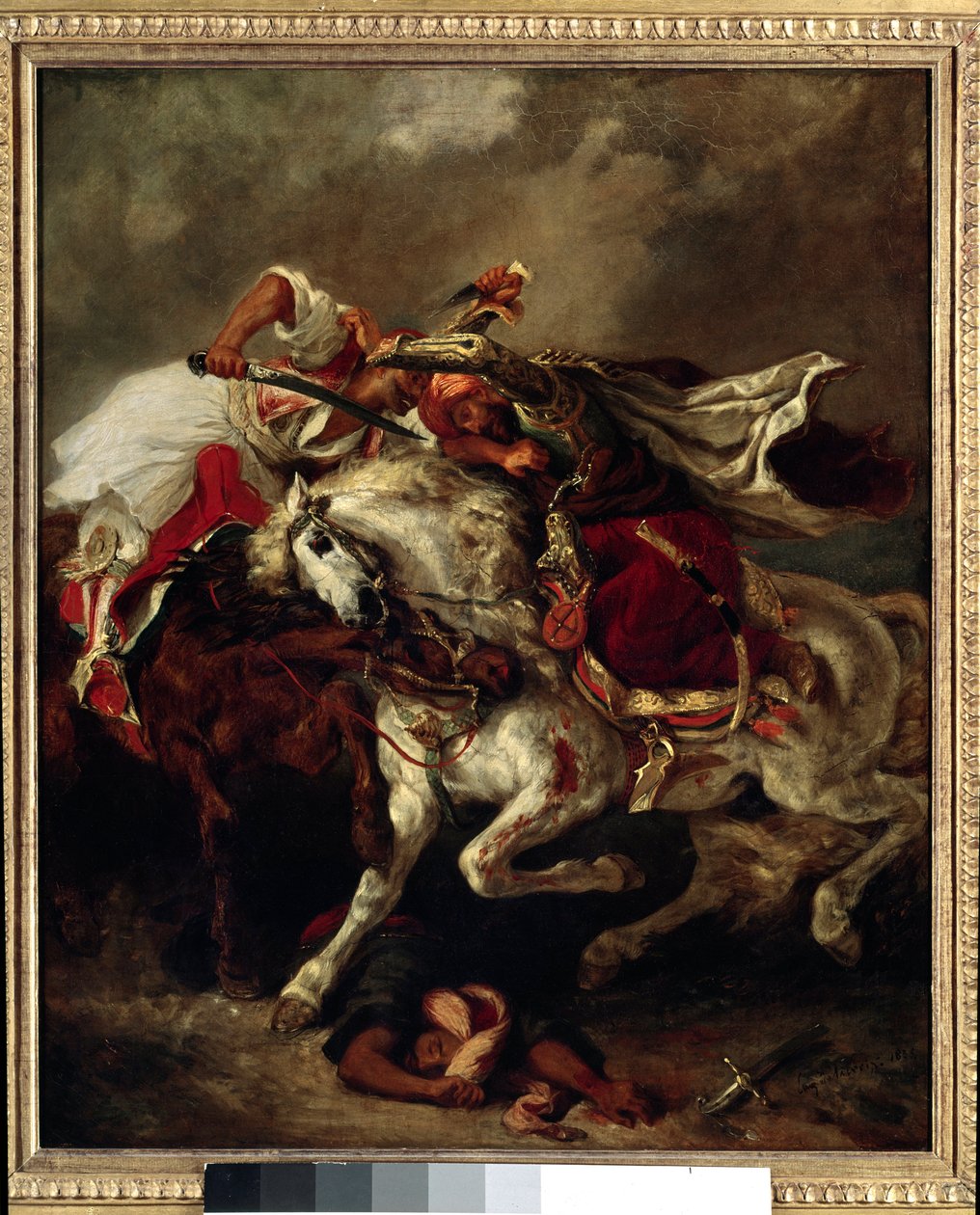 Batalha de Giaour e Pasha (Marrocos) de Ferdinand Victor Eugene Delacroix