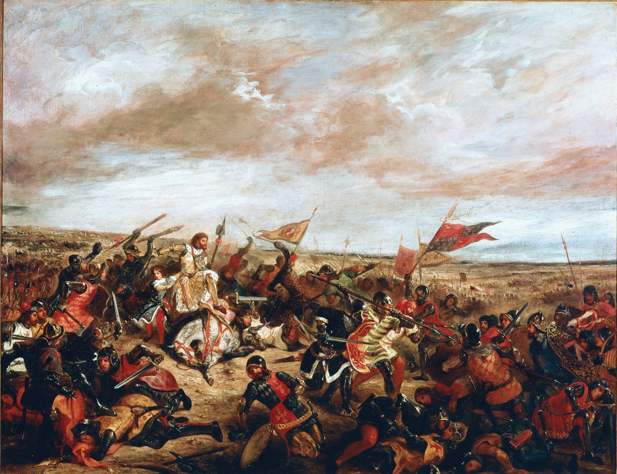 Batalha de Poitiers em 19 de setembro de Ferdinand Victor Eugene Delacroix