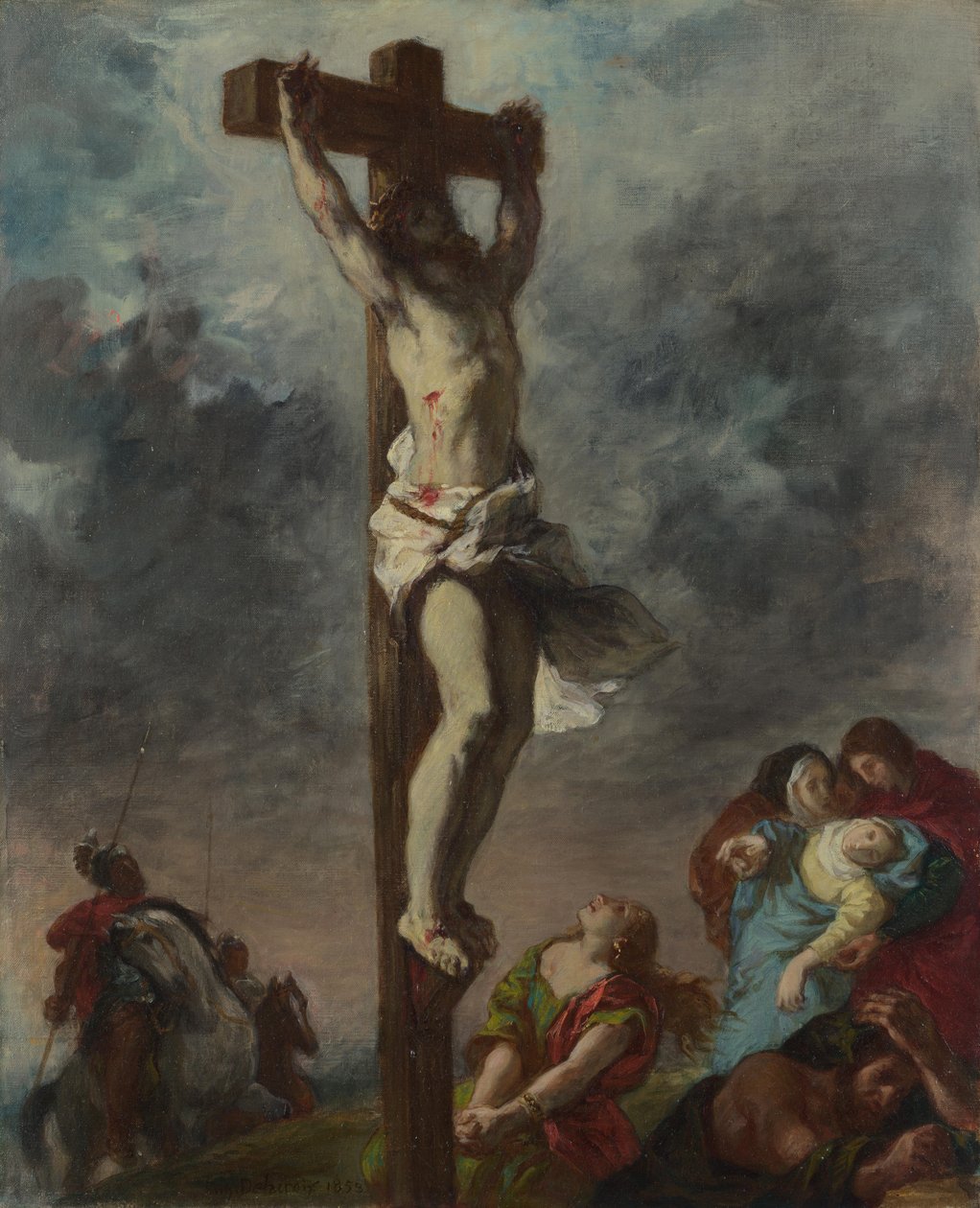 Cristo na cruz, 1853 de Ferdinand Victor Eugene Delacroix