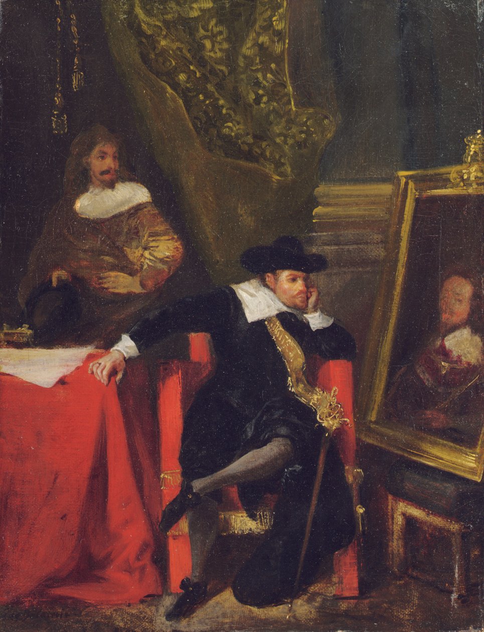 Cromwell no Castelo de Windsor, 1828 de Ferdinand Victor Eugene Delacroix