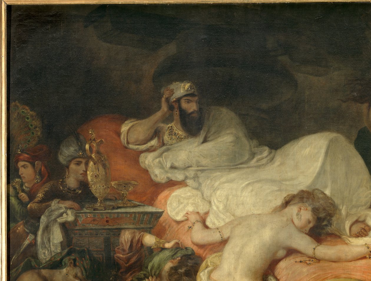 Detalhe: Morte de Sardanapale de Ferdinand Victor Eugene Delacroix