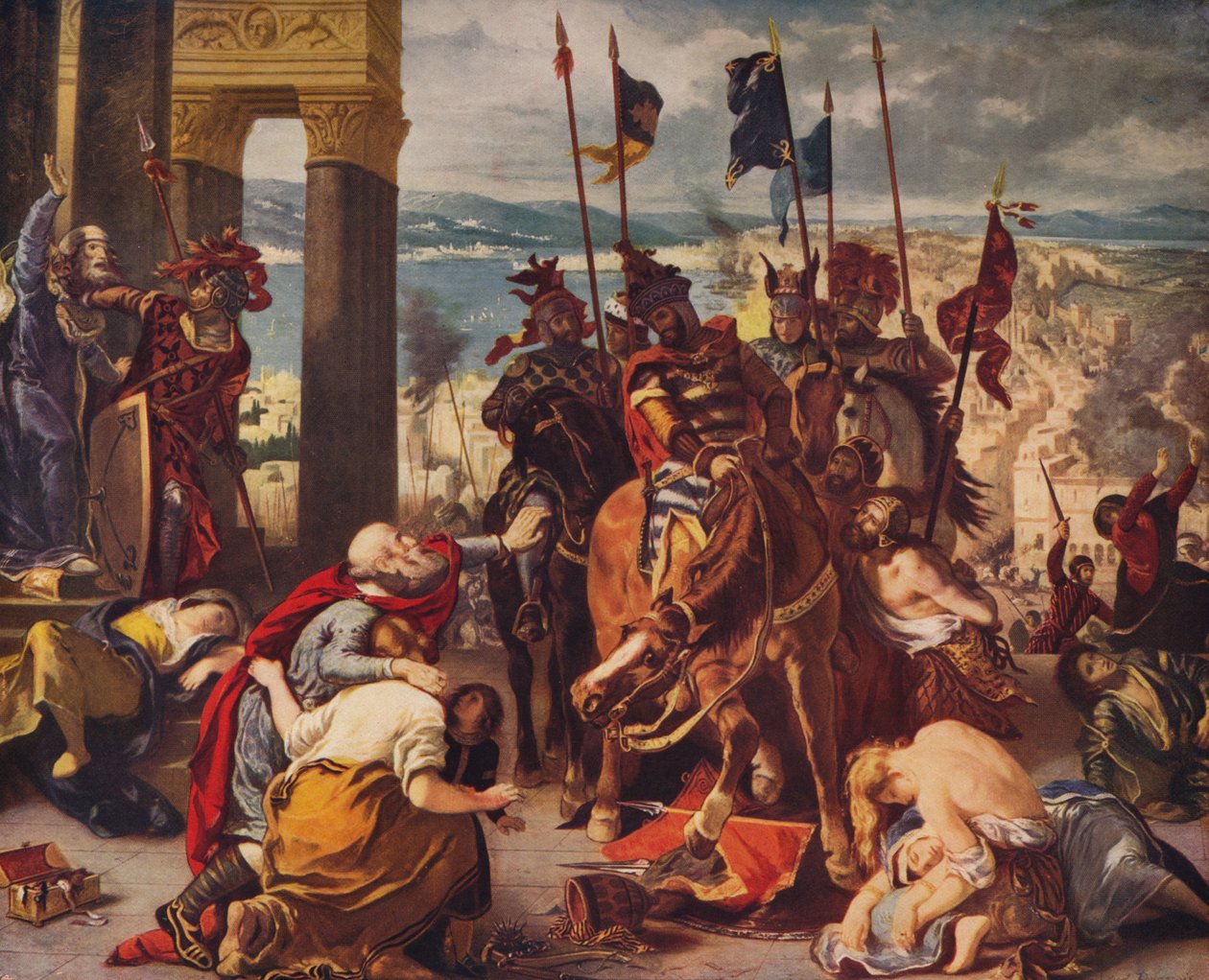 Entrada de cruzados em Constantinopla, 1840, c1915 de Ferdinand Victor Eugene Delacroix