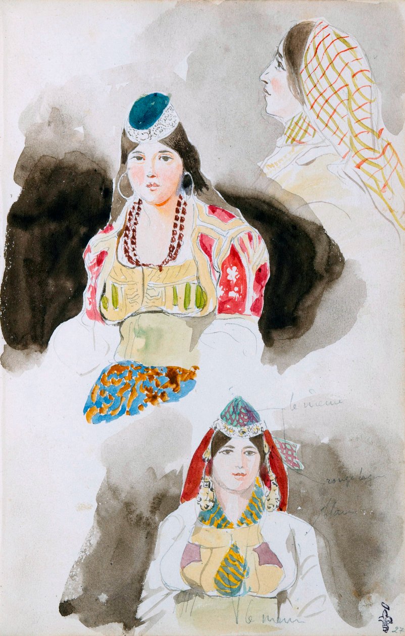 Do Sketchbook marroquino, 1832 de Ferdinand Victor Eugene Delacroix