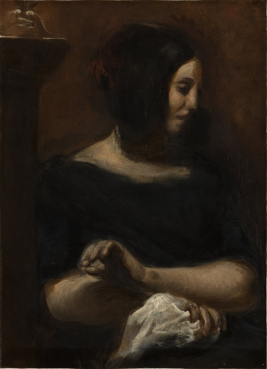 George Sand, 1838. de Ferdinand Victor Eugene Delacroix