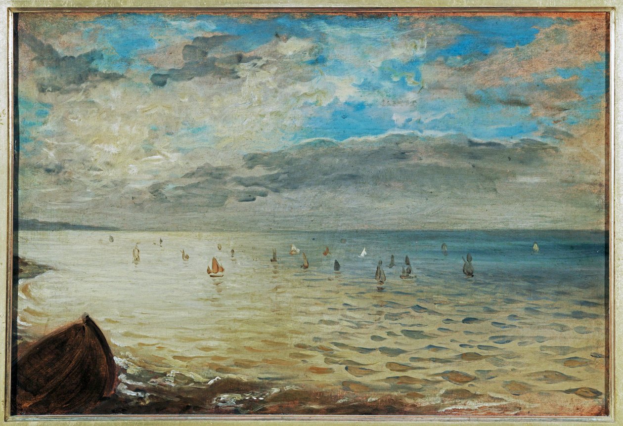La mer vu des hauteurs de Dieppe - o mar visto das alturas de Dieppe
de Dieppe ... de Ferdinand Victor Eugene Delacroix