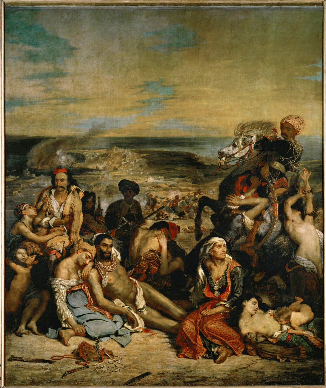 Le Massacre de Scio - O massacre de Quios ... de Ferdinand Victor Eugene Delacroix