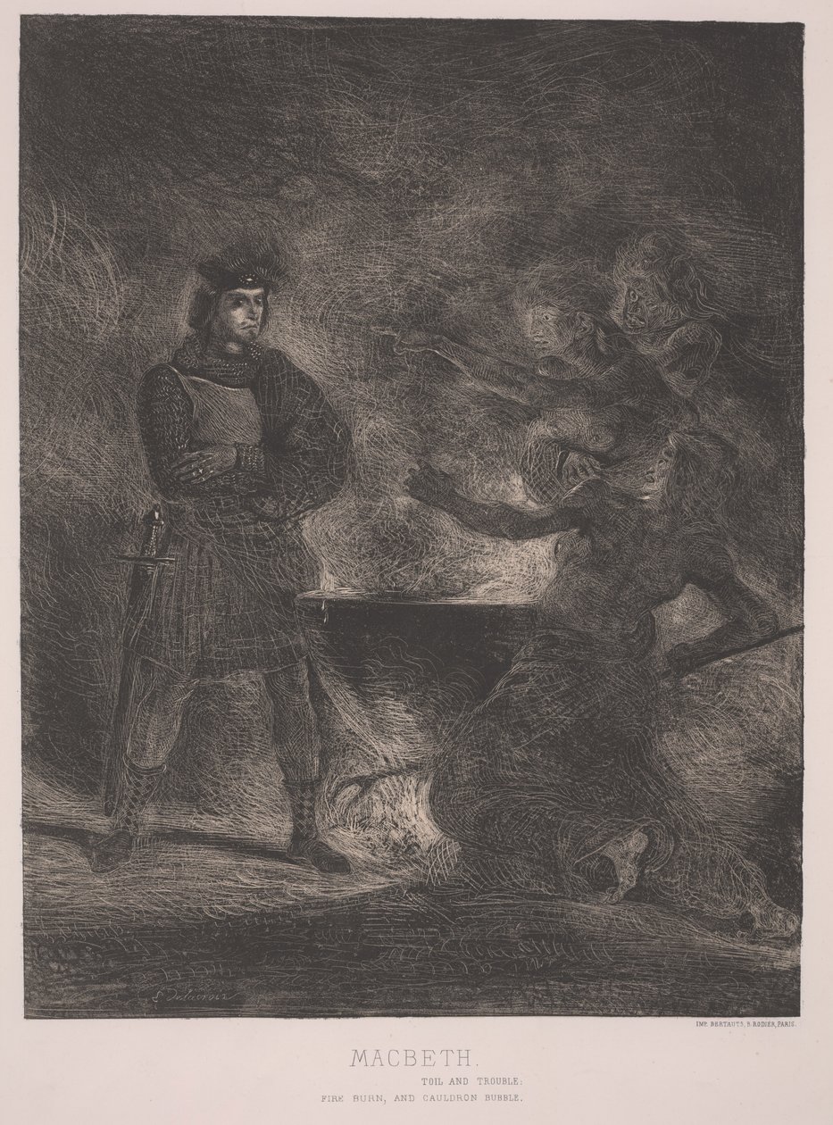 Macbeth (gravura) de Ferdinand Victor Eugene Delacroix