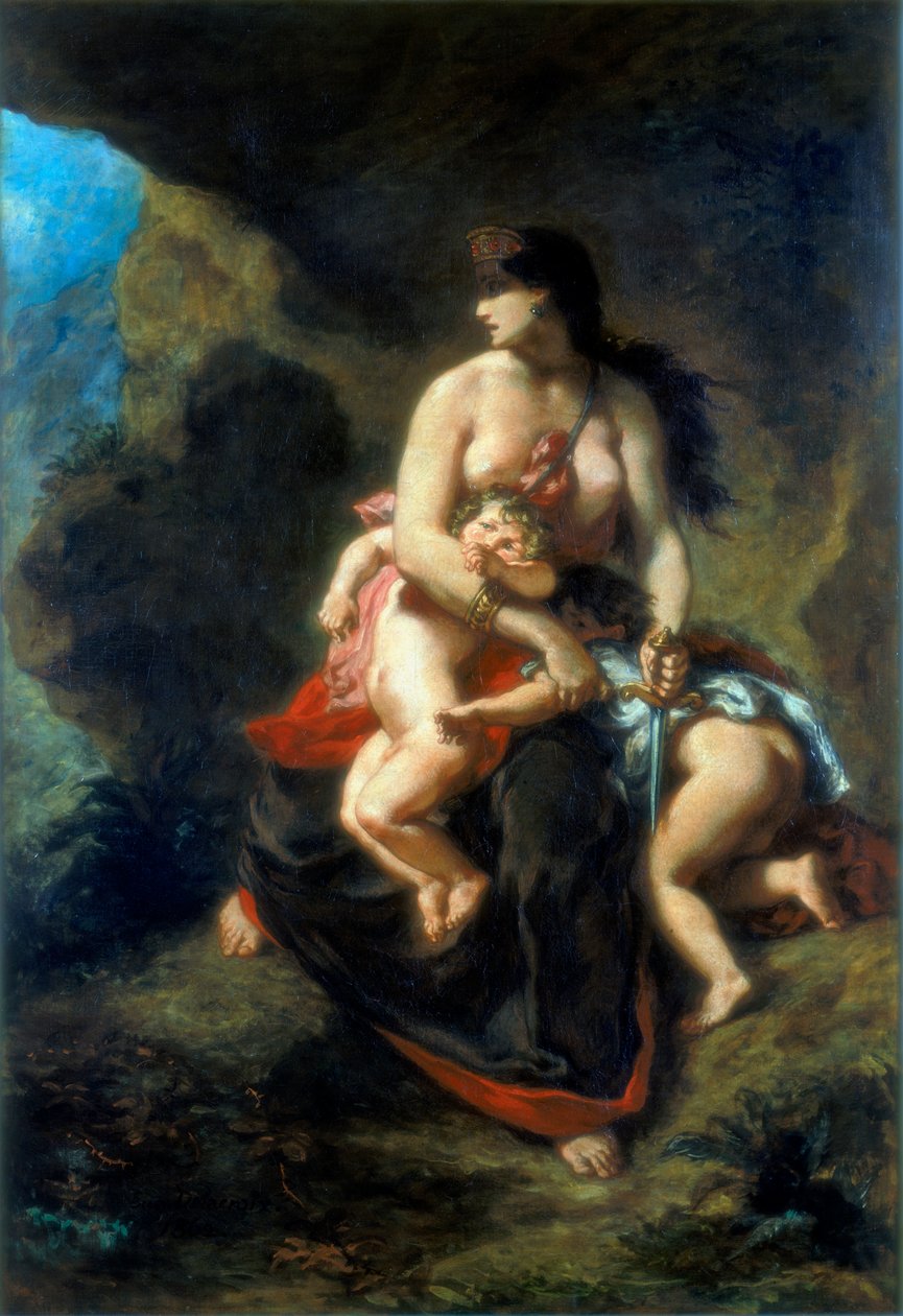 Medéia, 1862 de Ferdinand Victor Eugene Delacroix