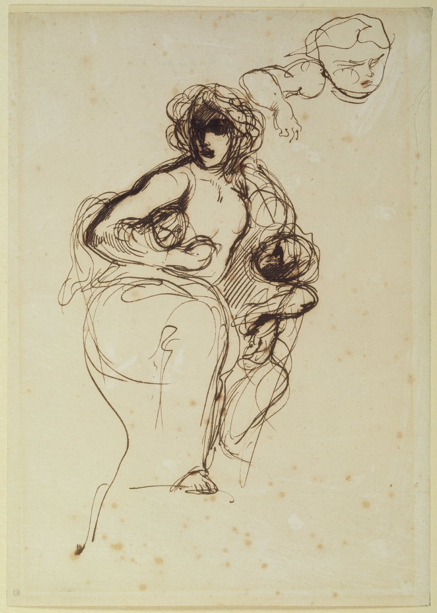 Medea, antes de 1838 de Ferdinand Victor Eugene Delacroix
