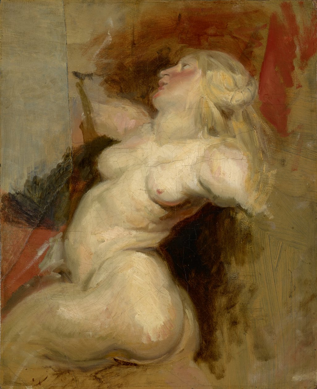 Nereida (cópia após Rubens), c.1822 de Ferdinand Victor Eugene Delacroix