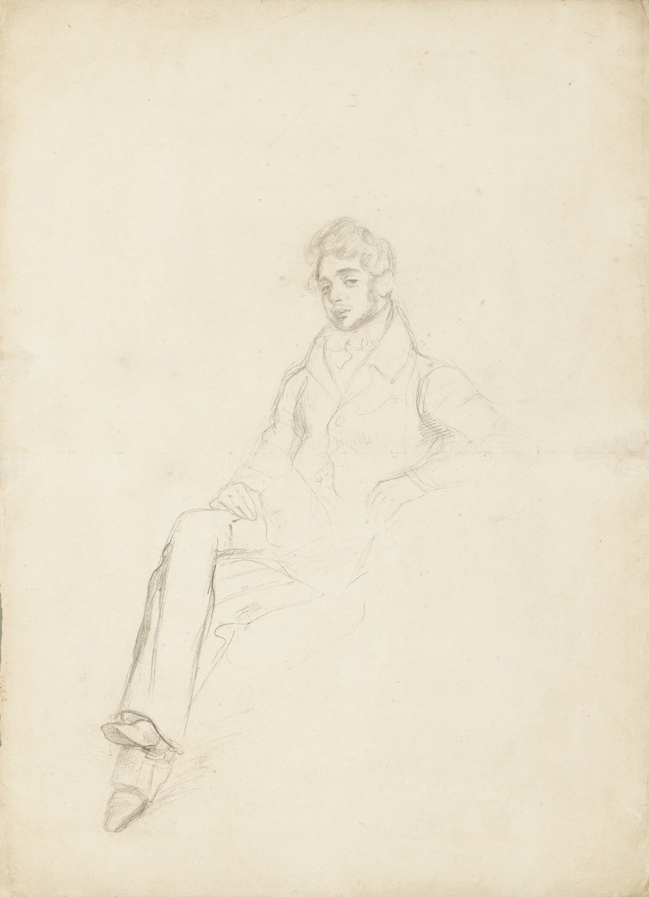 Retrato do conde Anatole Nikolaievich Demidov, 1º príncipe de San Donato 1812-1870, 1864 de Ferdinand Victor Eugene Delacroix