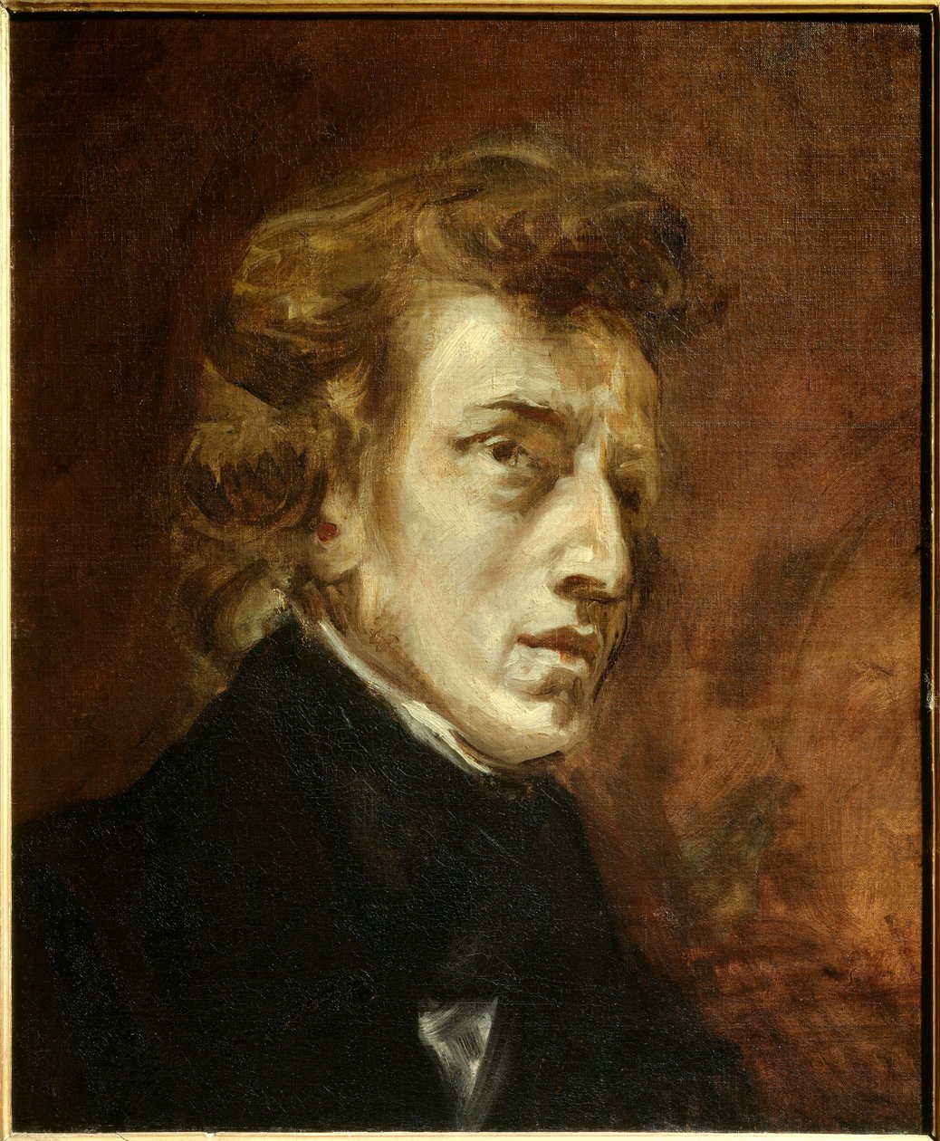 Retrato de Frederic Chopin de Ferdinand Victor Eugene Delacroix