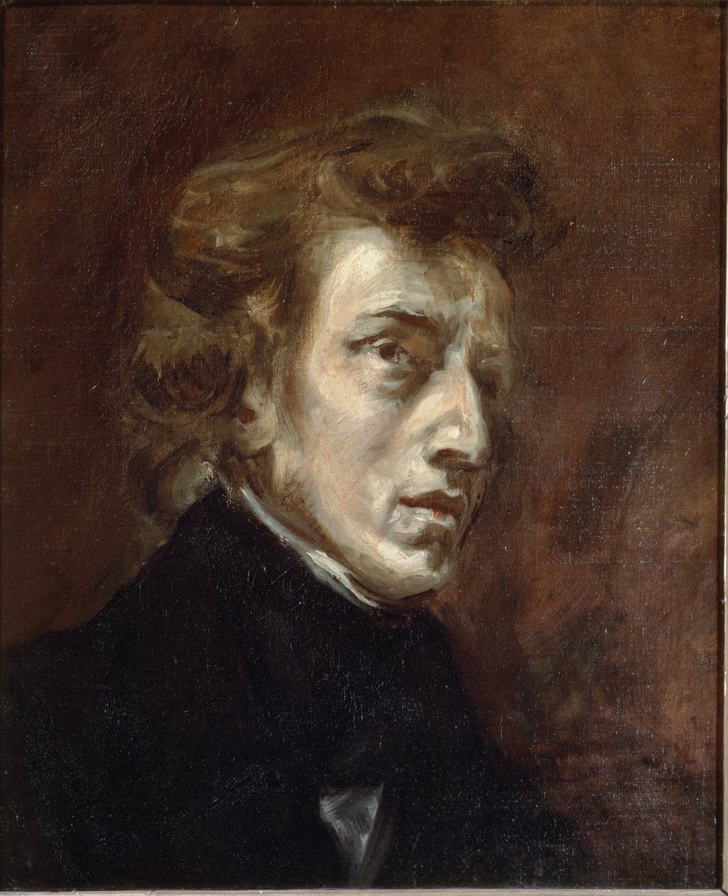 Retrato de Frederic Chopin de Ferdinand Victor Eugene Delacroix