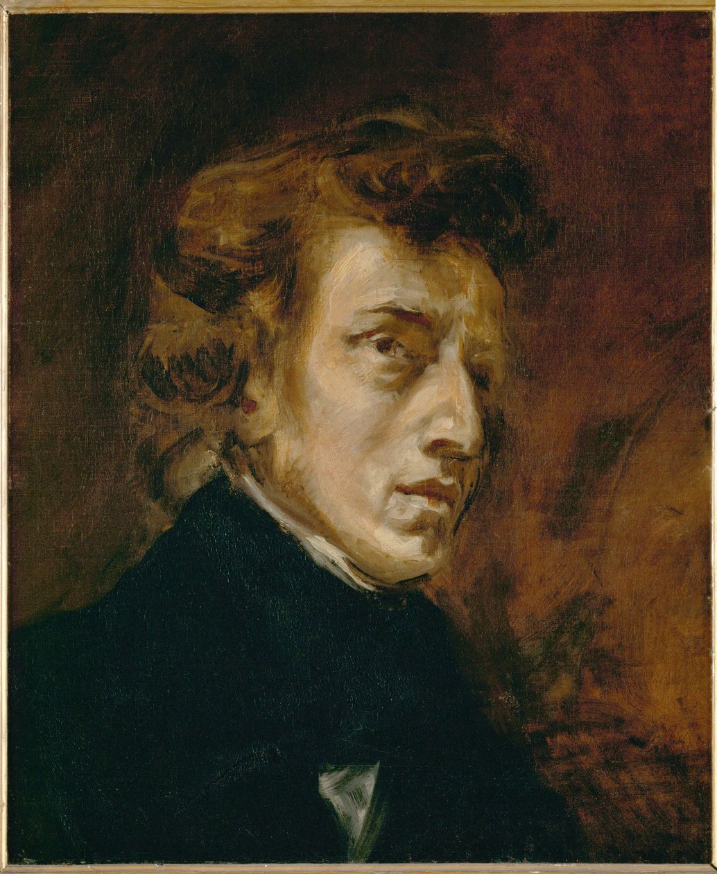 Retrato de Frederic Chopin ... de Ferdinand Victor Eugene Delacroix