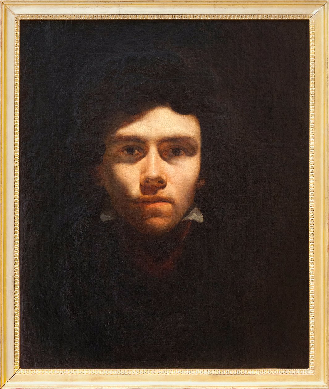 Auto-retrato presumido por Eugene Delacroix (1798-1863), pintor francês - Pintura atribuída a Delacroix - Fotografia, KIM Youngtae, Rouen, Musee des Beaux Art de Rouen de Ferdinand Victor Eugene Delacroix