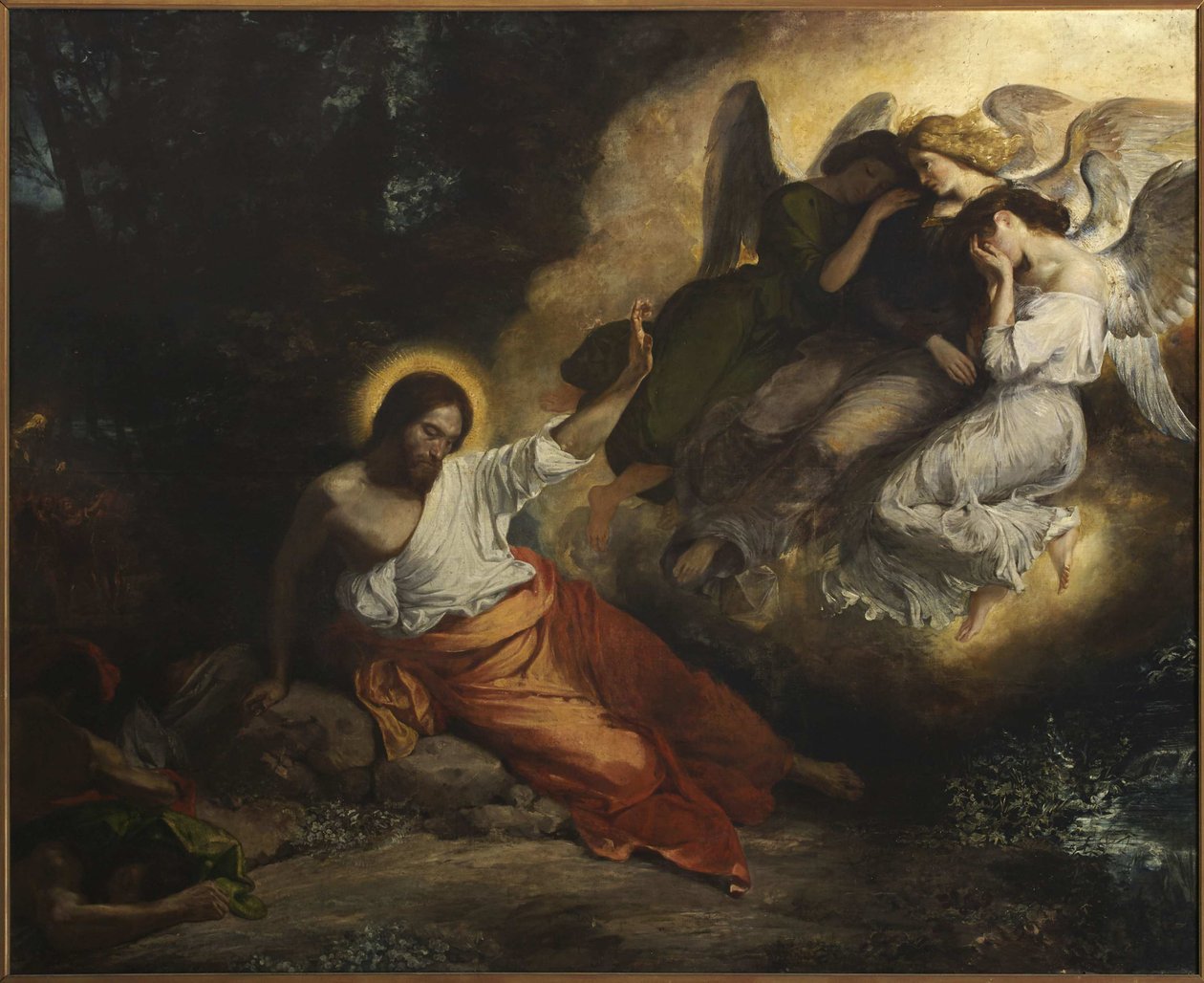 A agonia no jardim, 1826. de Ferdinand Victor Eugene Delacroix