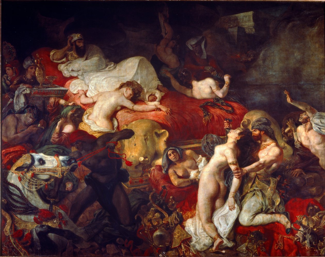 A Morte de Sardanapalus de Ferdinand Victor Eugene Delacroix