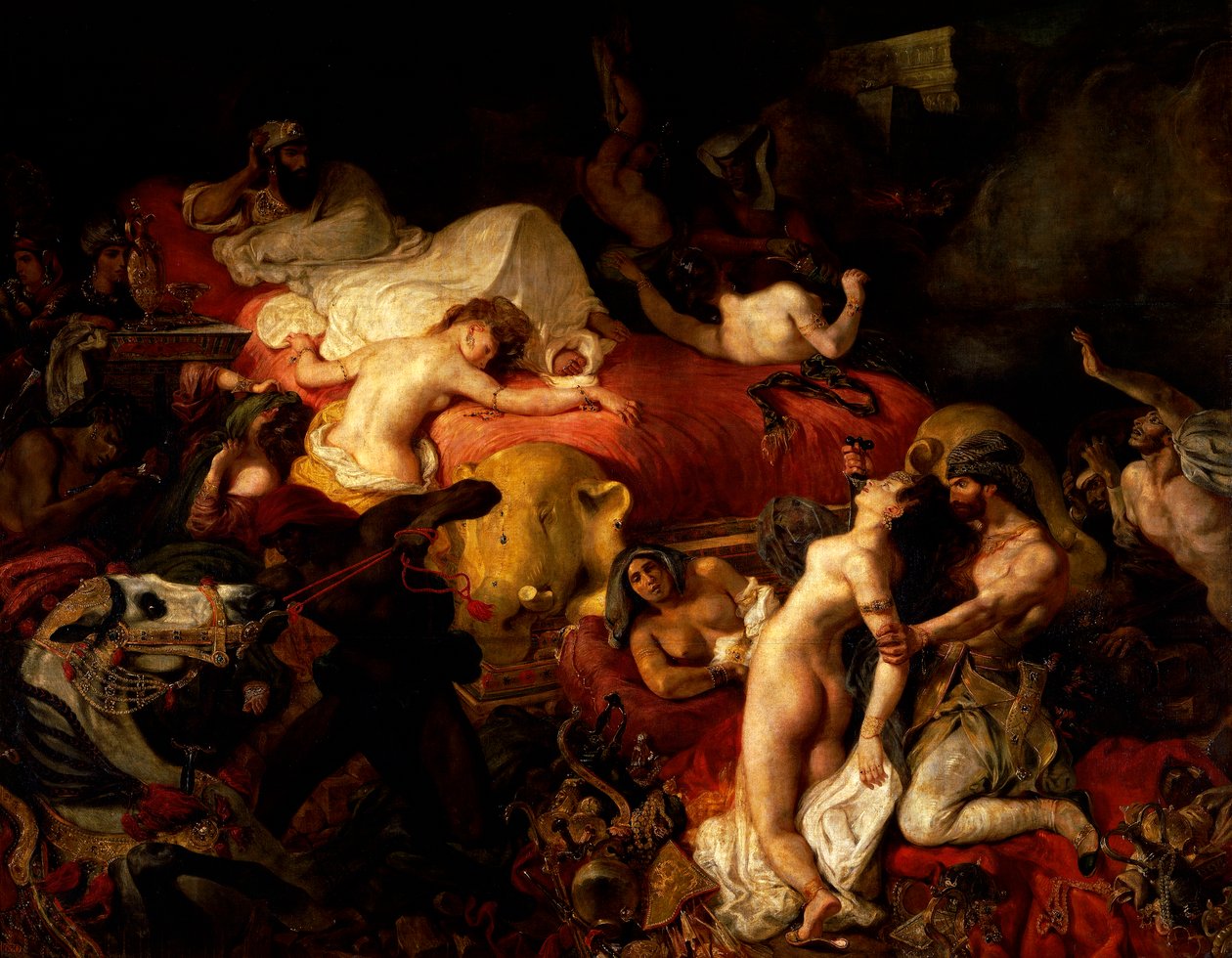 A Morte de Sardanapalus de Ferdinand Victor Eugene Delacroix