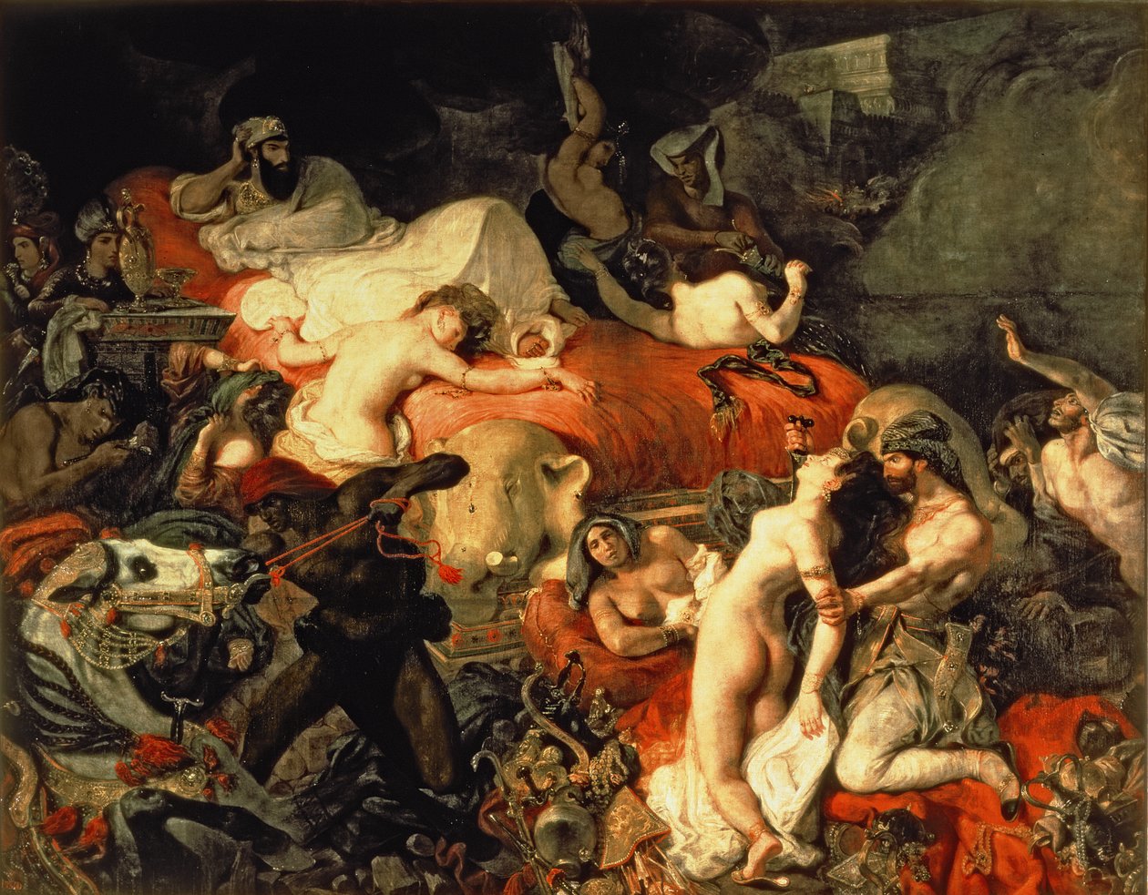 A morte de Sardanapalus de Ferdinand Victor Eugene Delacroix