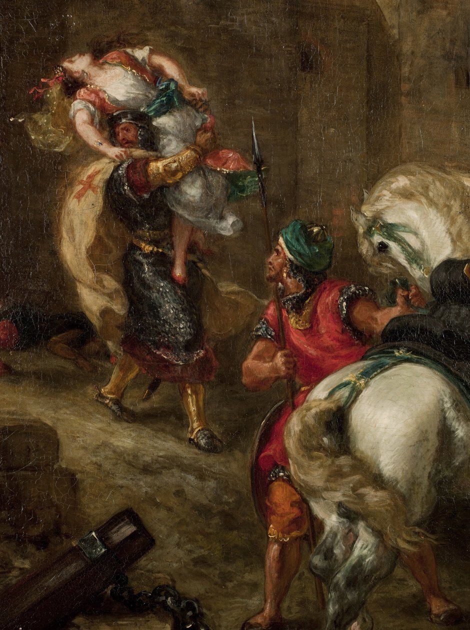 O Estupro de Rebecca de Ferdinand Victor Eugene Delacroix