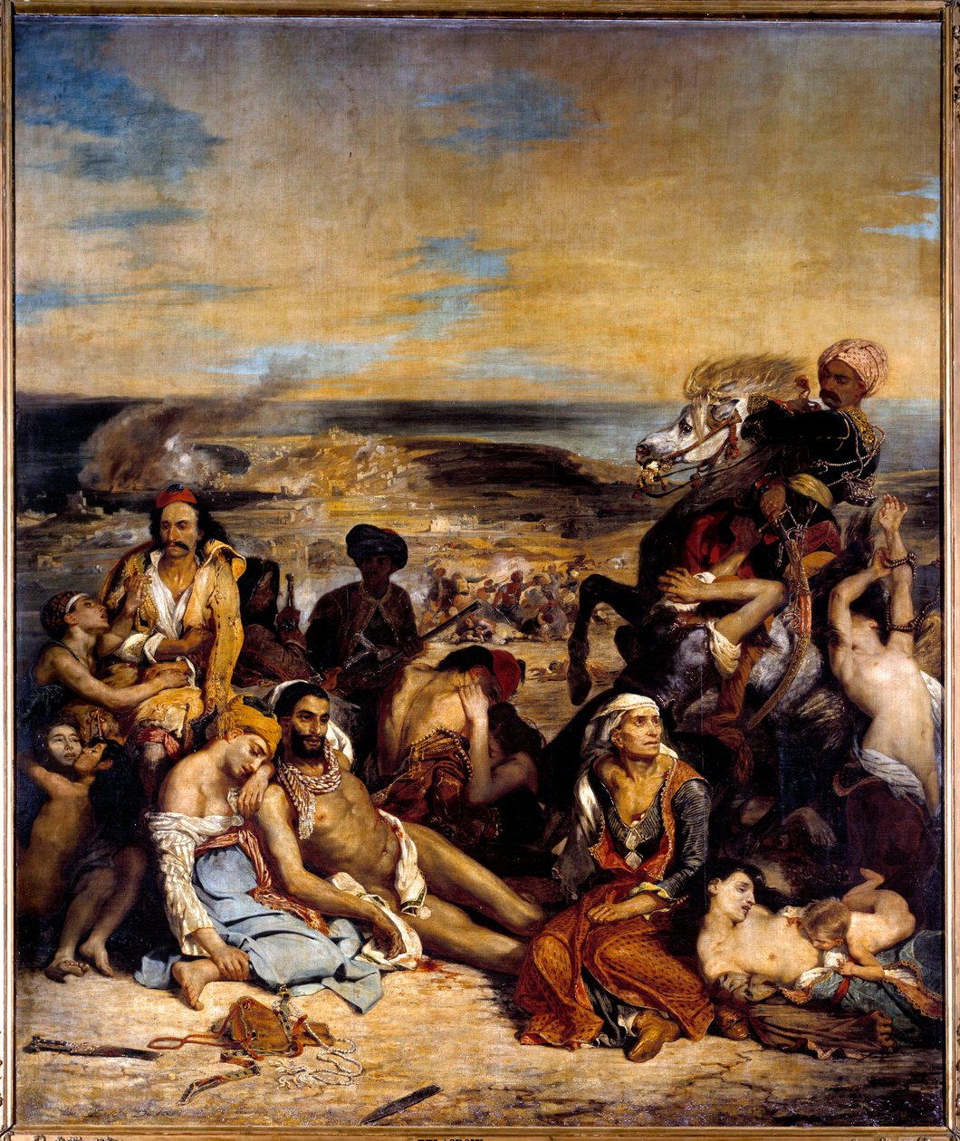 Os Massacres de Scio (1822) de Ferdinand Victor Eugene Delacroix
