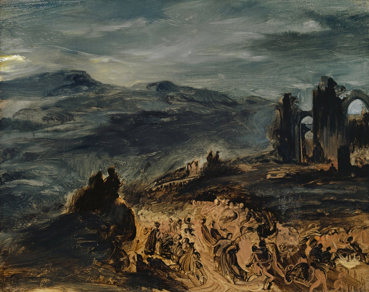 O Sábado das Bruxas, 1831-33 de Ferdinand Victor Eugene Delacroix