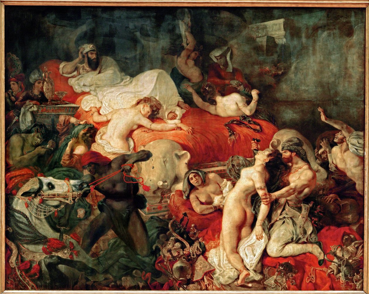 A morte de Sardanapal ... de Ferdinand Victor Eugene Delacroix