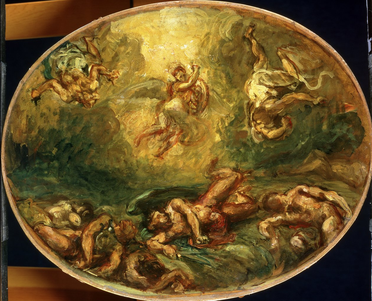 Triunfo de São Miguel de Ferdinand Victor Eugene Delacroix