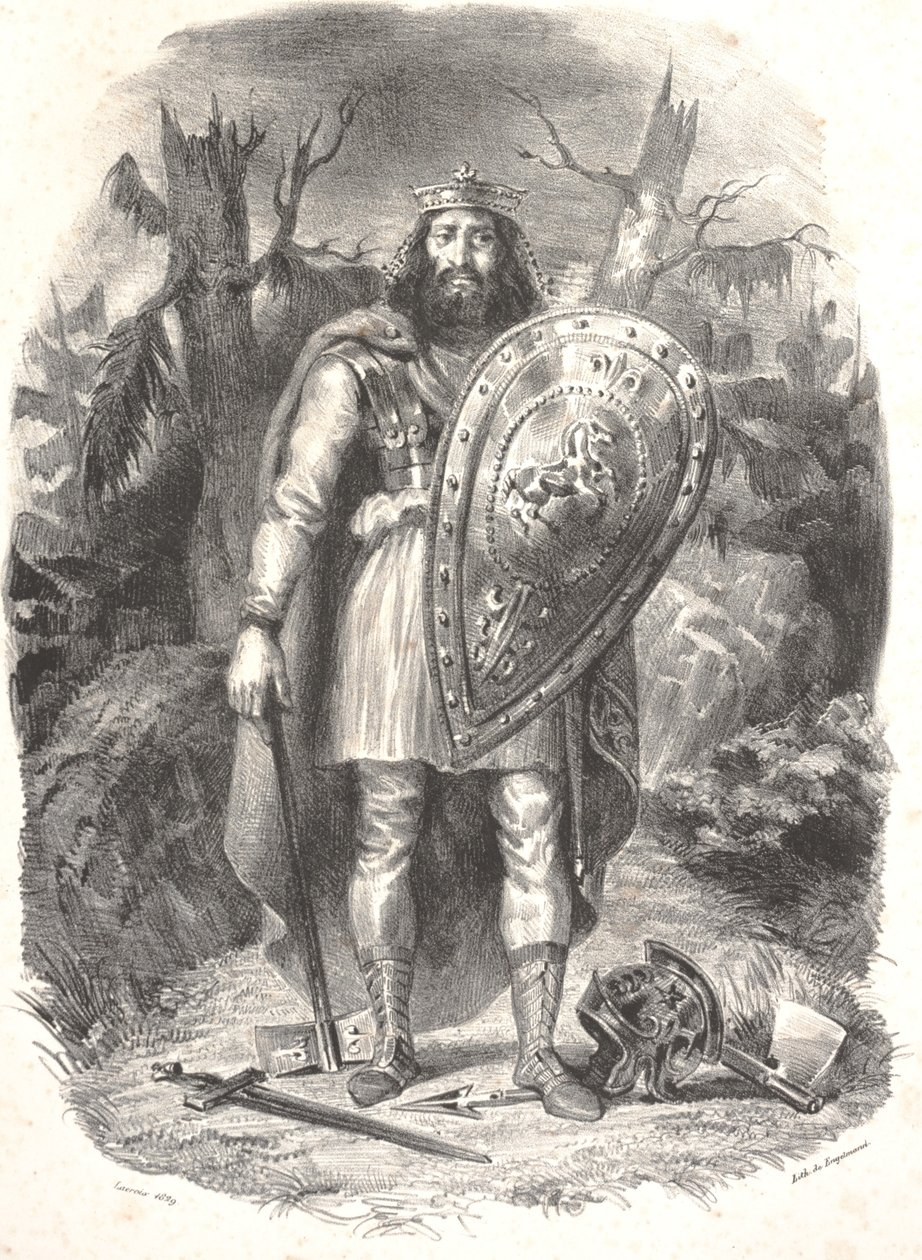 Sem título, gravado por Godefroy Engelmann de Ferdinand Victor Eugene Delacroix