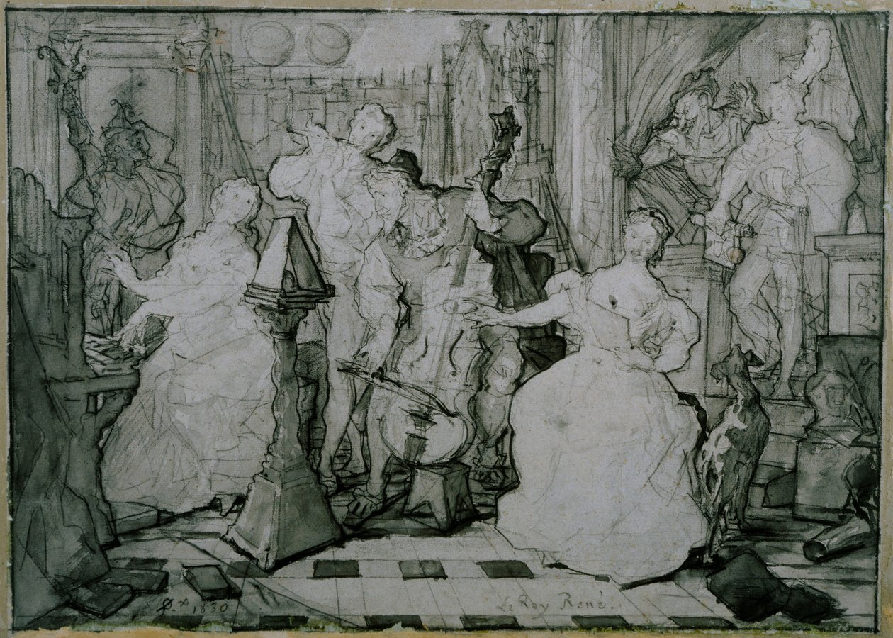 The Roy René de Ferdinand Victor Eugene Delacroix