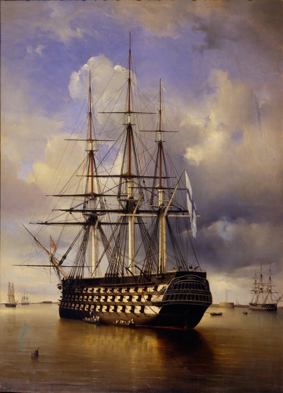 Encouraçado russo Imperator Aleksandr I Imperador Alexandre I, 1840 de Ferdinand Victor Perrot