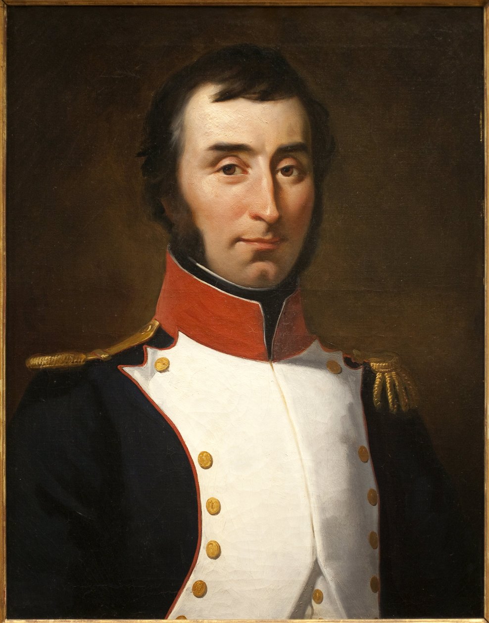 Retrato de André Massena (1758-1817, Duque de Rivoli e Príncipe de Essling, Marechal do Império), comandando o 2º Batalhão do Var (1792). Pintura de Fernão Wachsmuth (1802-1869), óleo sobre tela de Ferdinand Wachsmuth