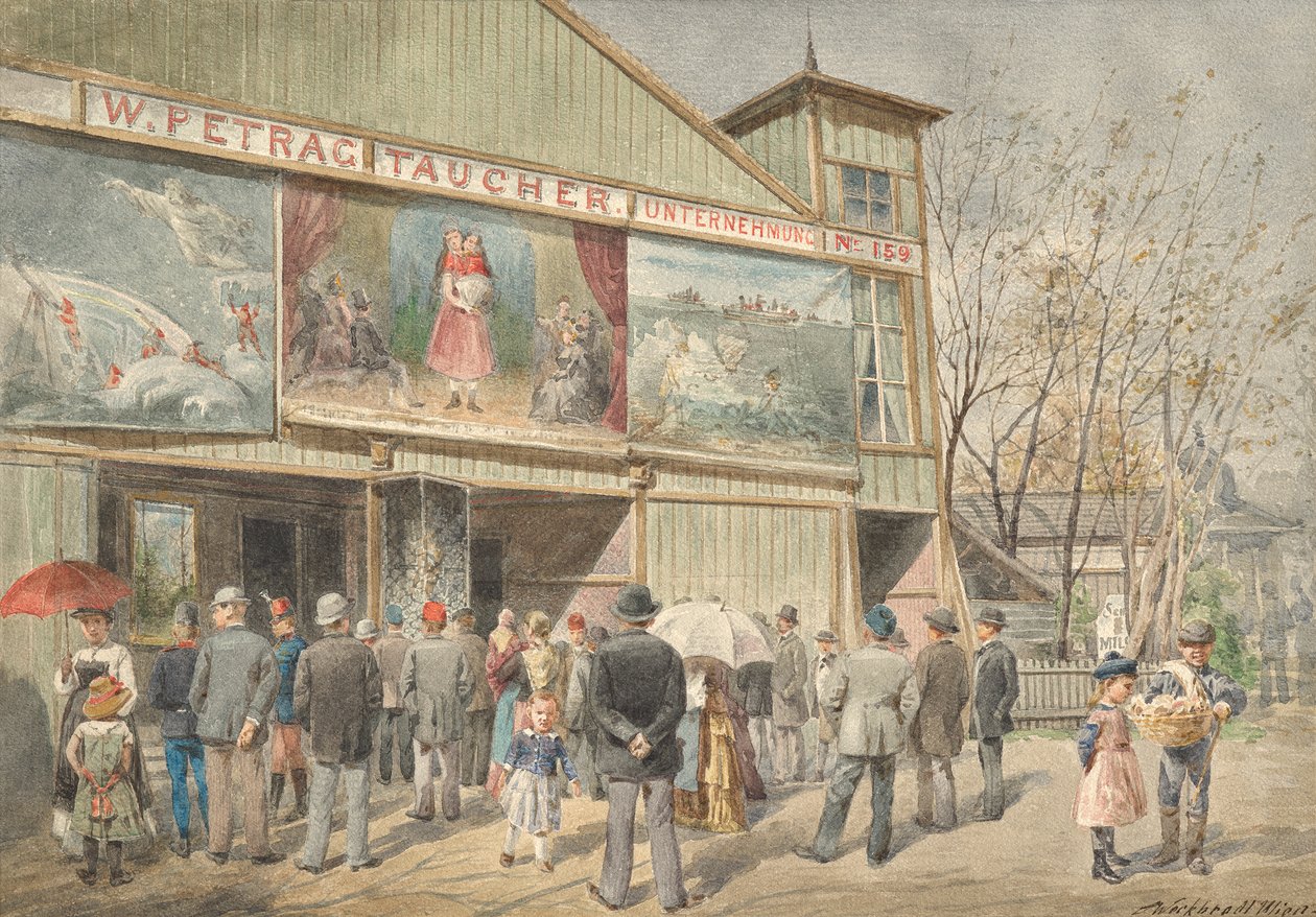 No Wurstelprater em Viena de Ferdinand Weckbrodt