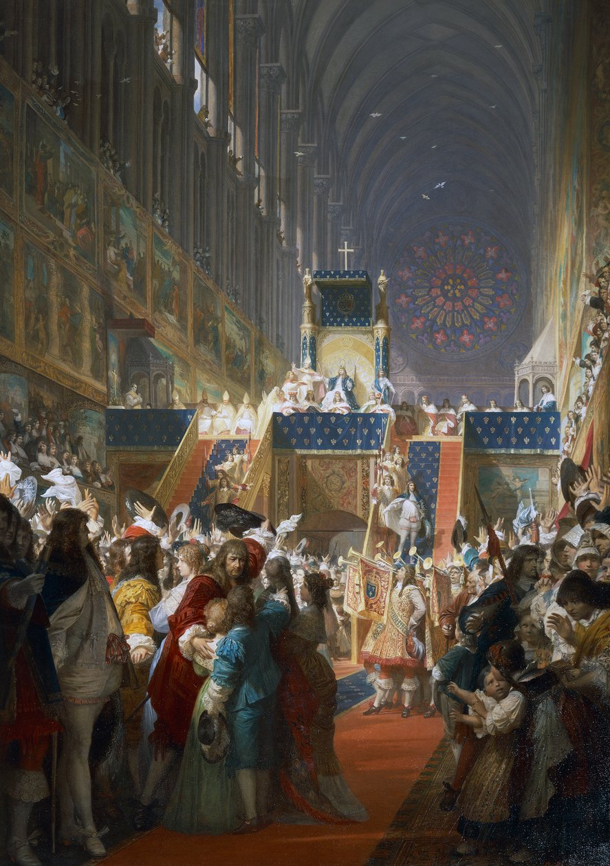 Luís XIV da França recebe representantes das classes sociais em Paris de Ferdinand the Elder Piloty