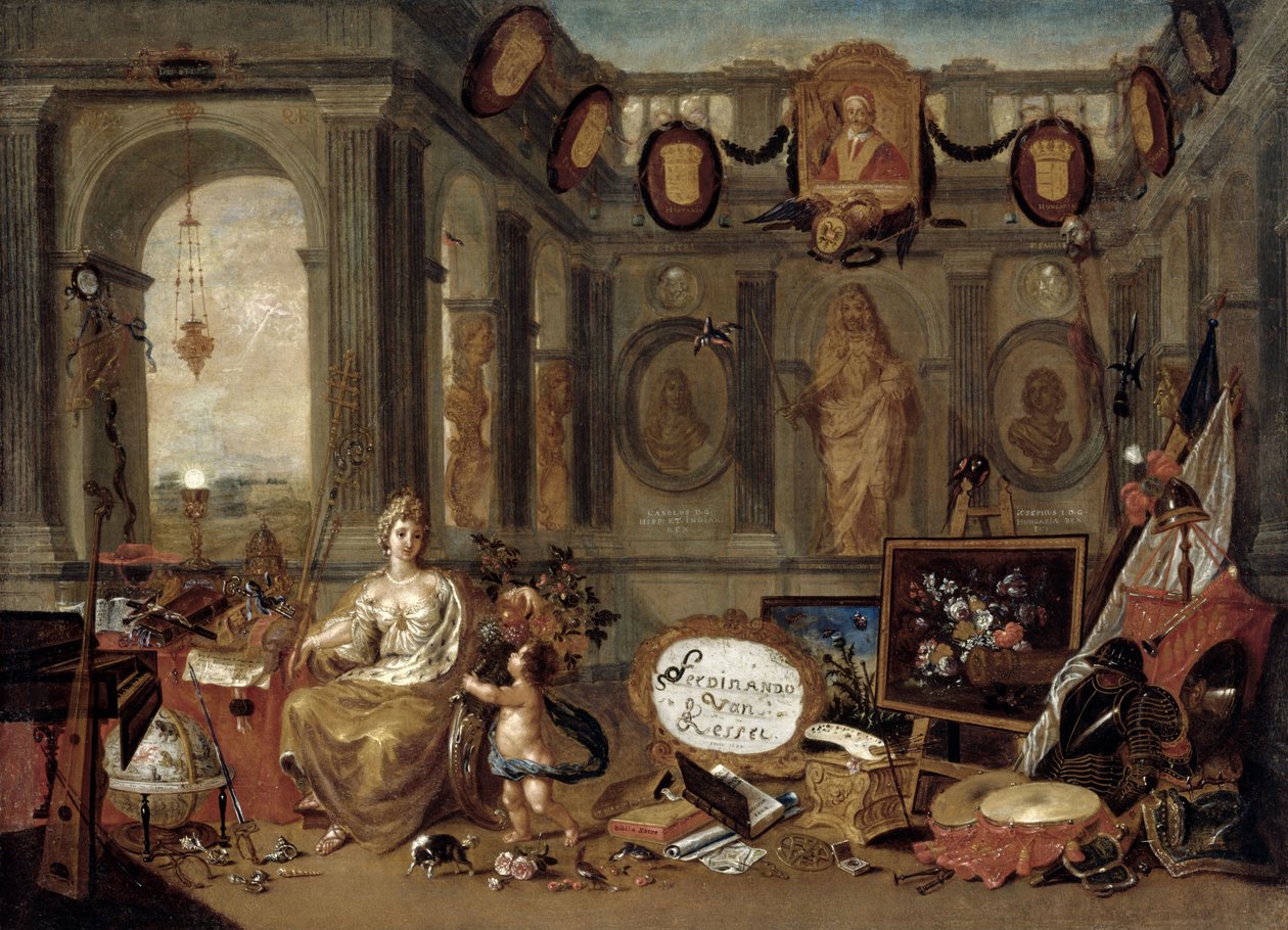 Alegoria da Europa, 1689. de Ferdinand van Kessel