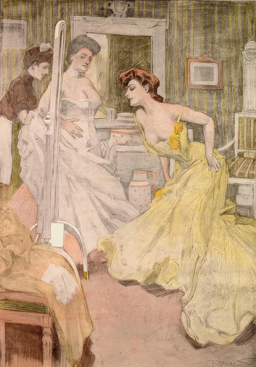 Mãe, o banheiro é adorável, você pode ver tudo! de Ferdinand von Reznicek