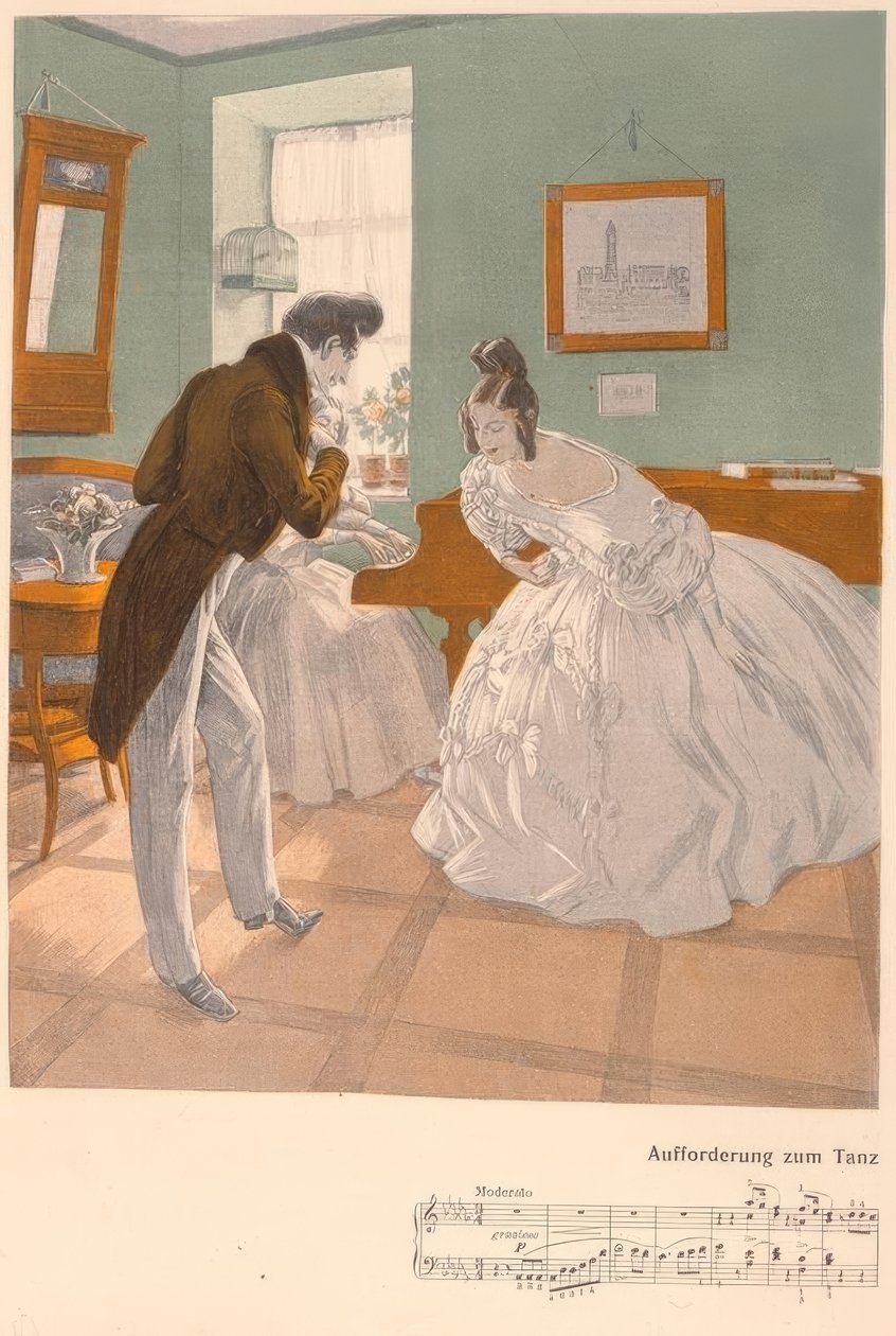 Reznicek, convite para dançar - 1906 de Ferdinand von Reznicek