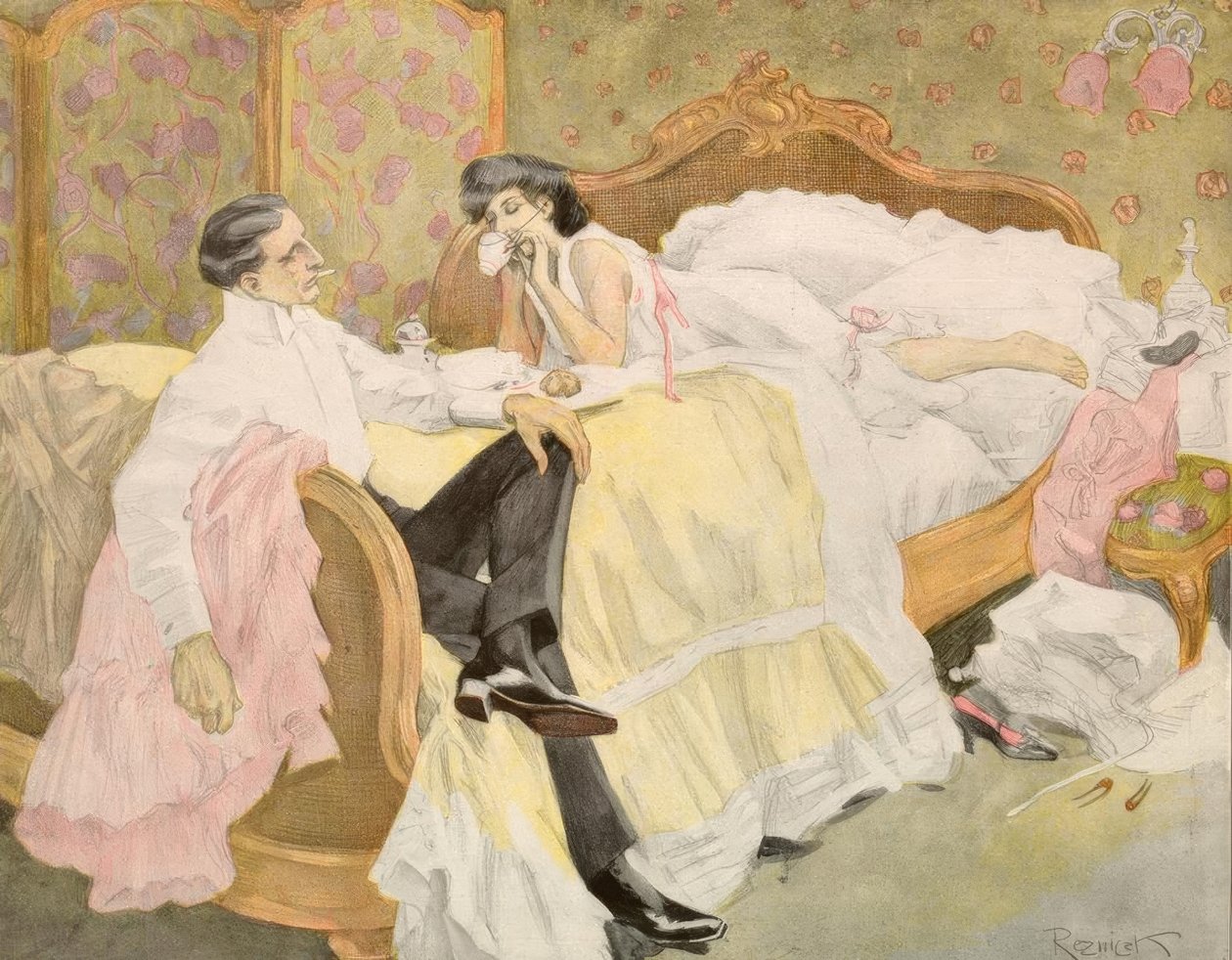 Reznicek - terça-feira de carnaval - amantes ... de Ferdinand von Reznicek
