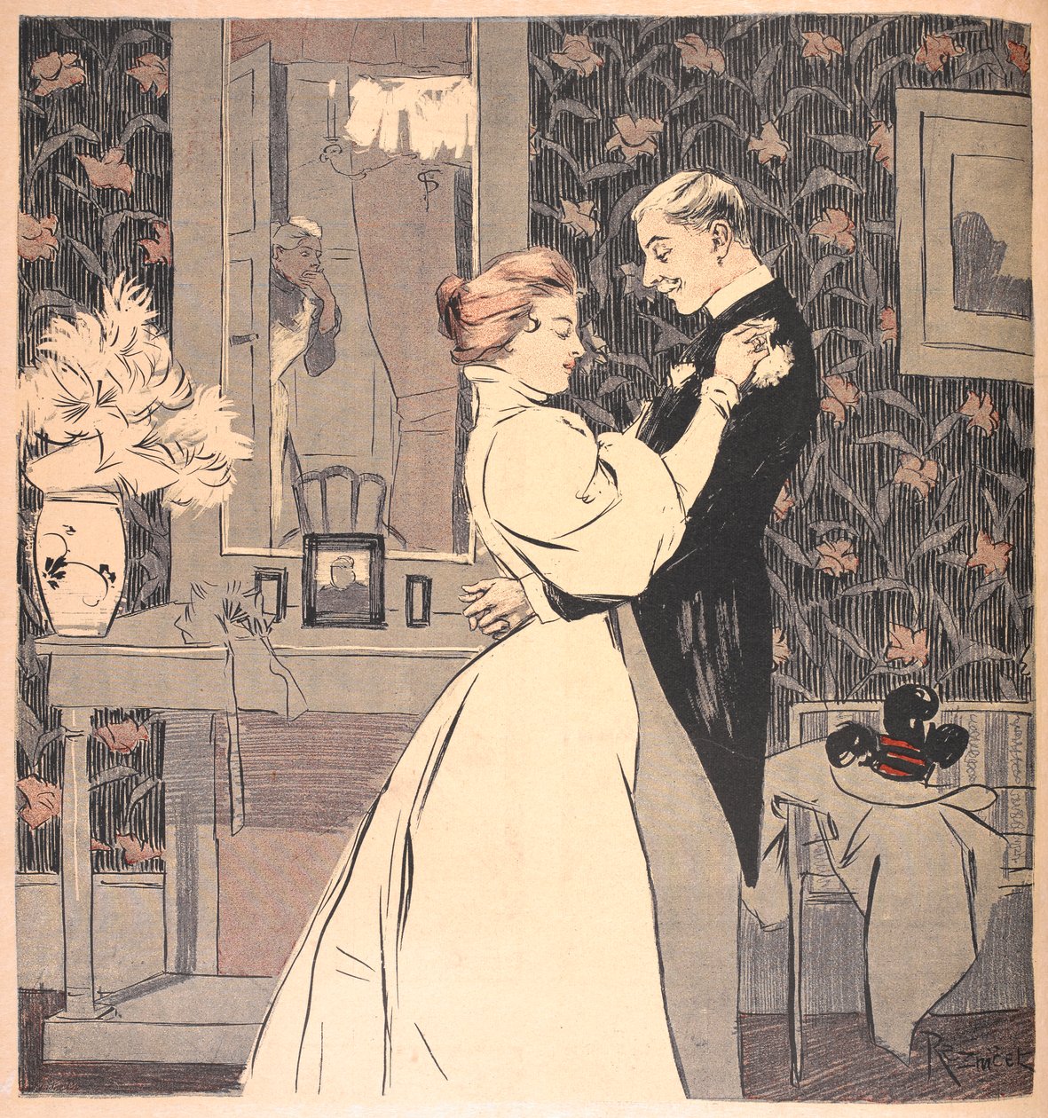 Subscrição de "Uma noite de núpcias". Um casal casado. de Ferdinand von Reznicek