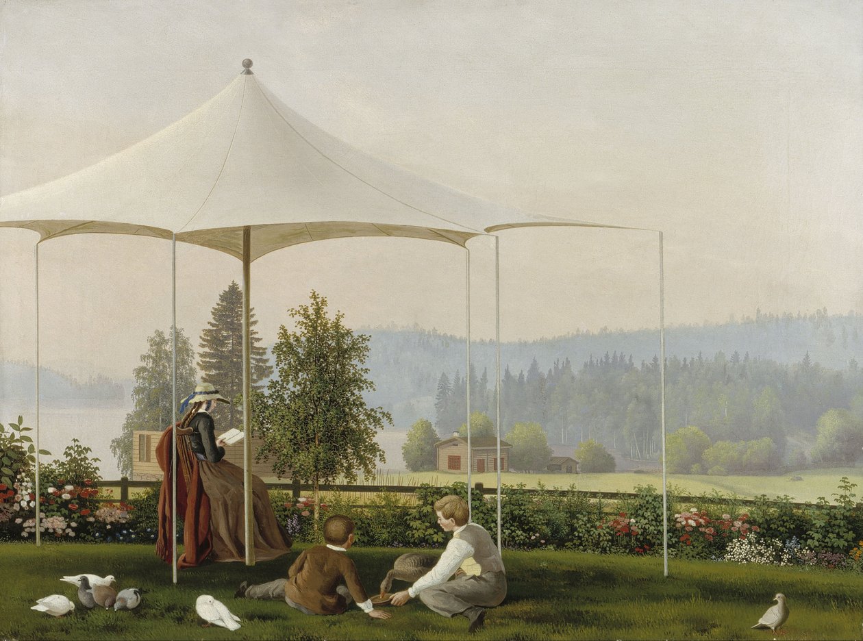 No Jardim de Haminalahti de Ferdinand von Wright