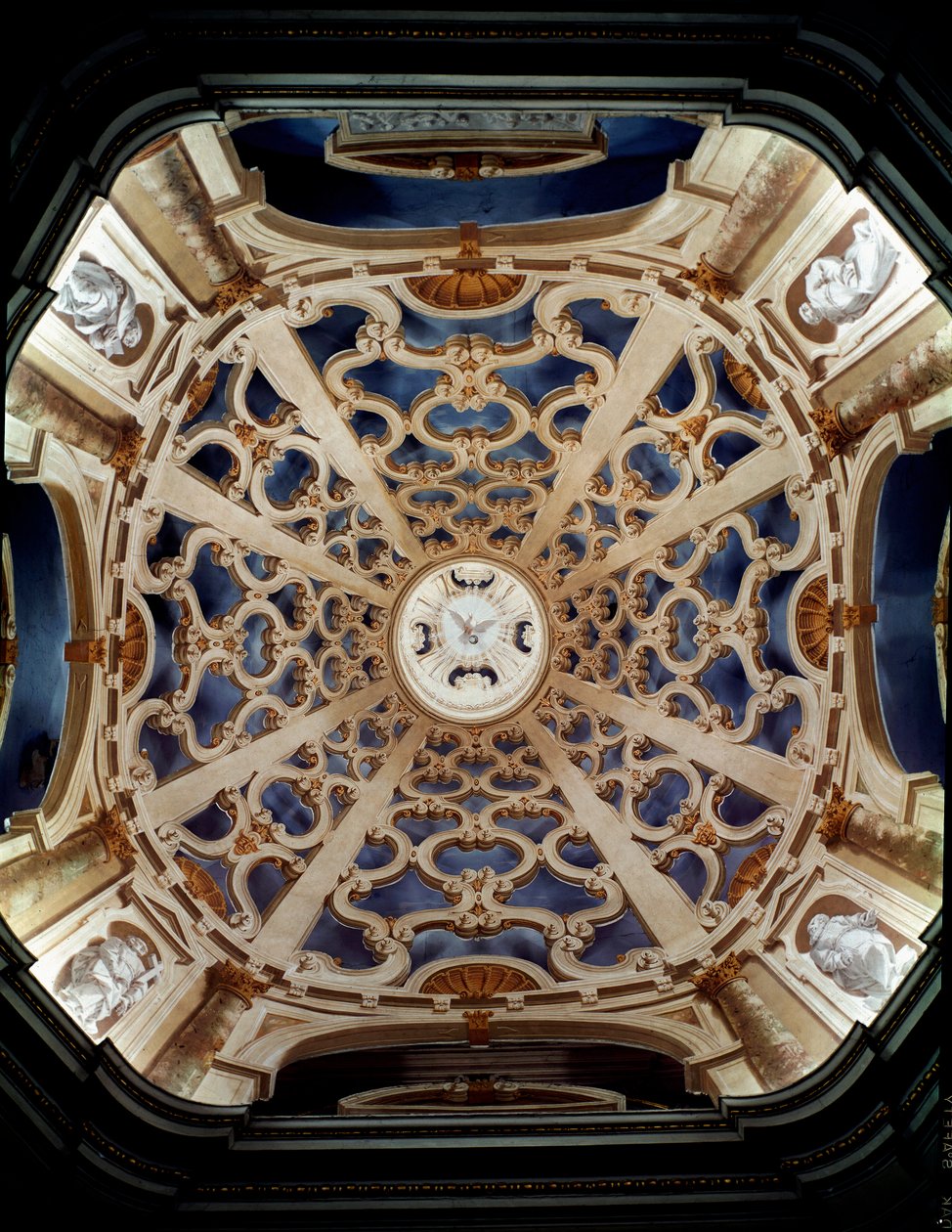 Arte Barroca: Abóbada da Igreja da Assunta decorada por Ferdinando Maria Galli dit Ferdinando Galli da Bibiena (1657-1743) Sabbioneta Itália de Ferdinando Galli Bibiena