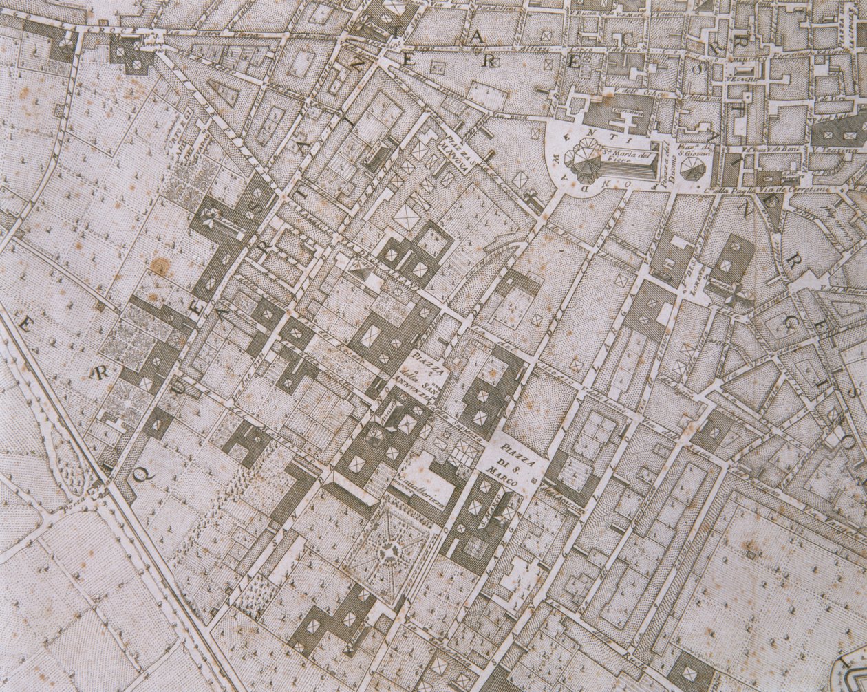 Mapa de Florença, 1731 de Ferdinando Ruggeri