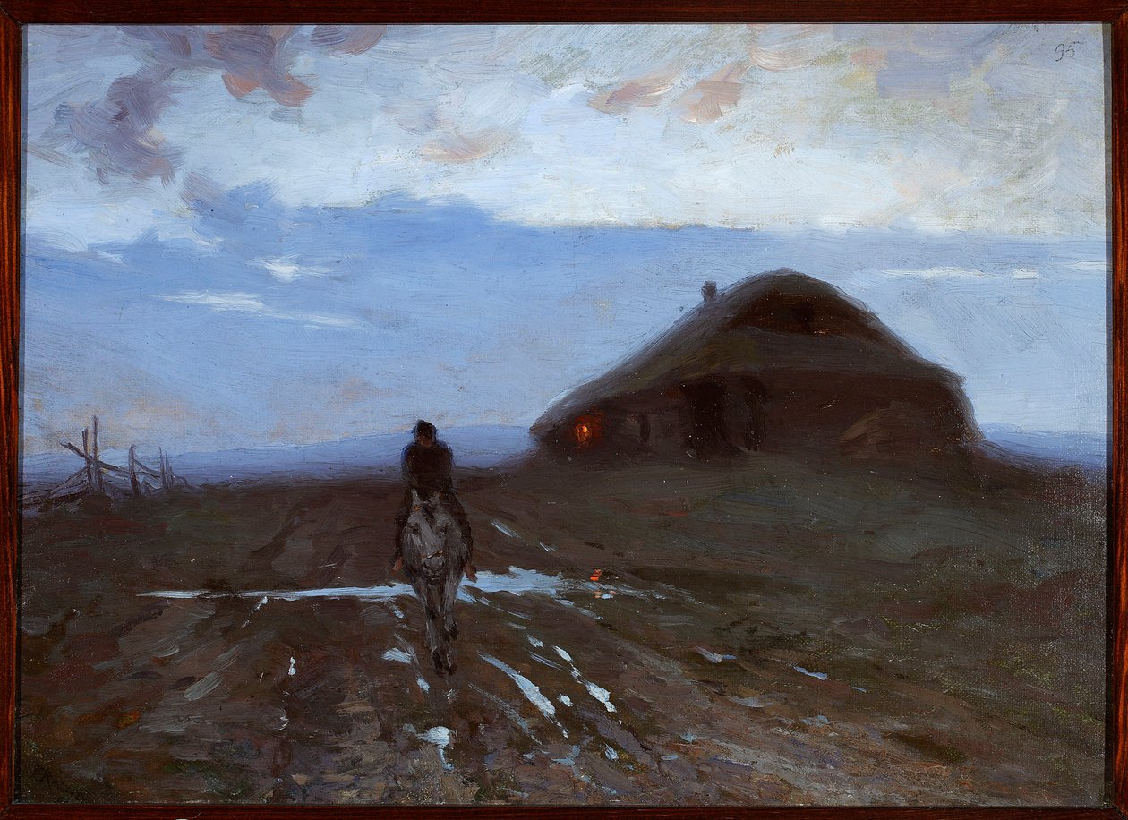 Estalagem à beira da estrada de Ferdynand Ruszczyc