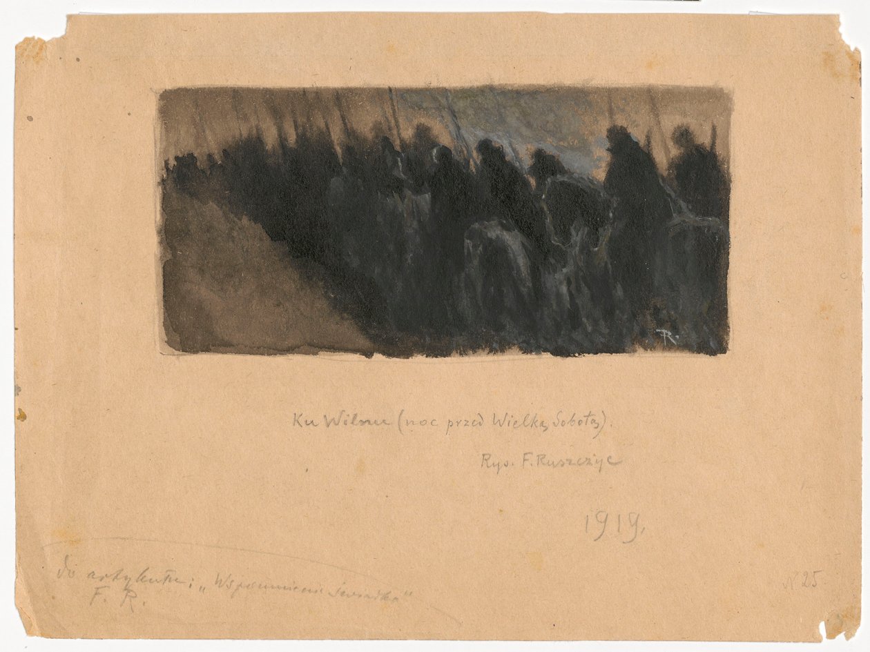 Nach Wilna (Nacht vor dem Karsamstag) de Ferdynand Ruszczyc