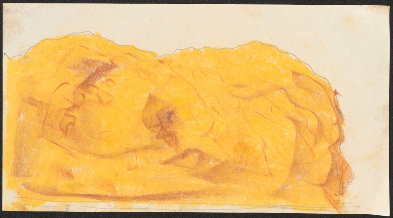 Skizze eines Felsens, lose im Skizzenbuch 1912/II de Ferdynand Ruszczyc