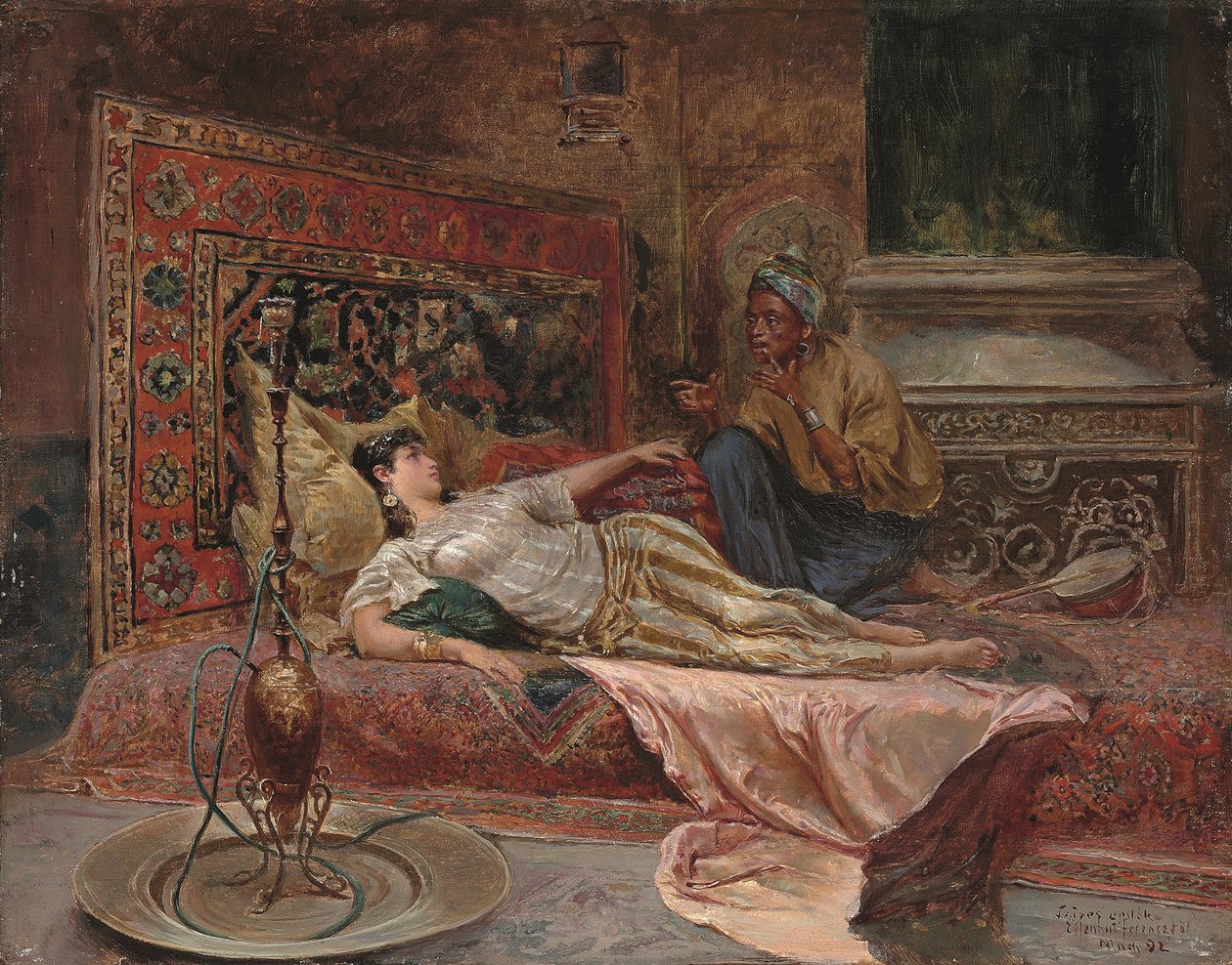 Odalisca reclinada de Ferencz Frans Eisenhut