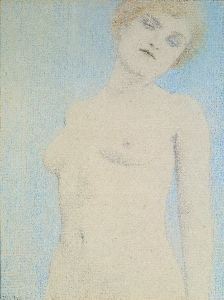 Nu feminino de Fernand Khnopff