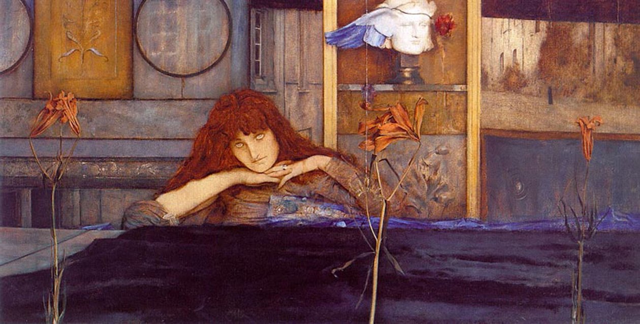 Eu tranco minha porta em mim de Fernand Khnopff