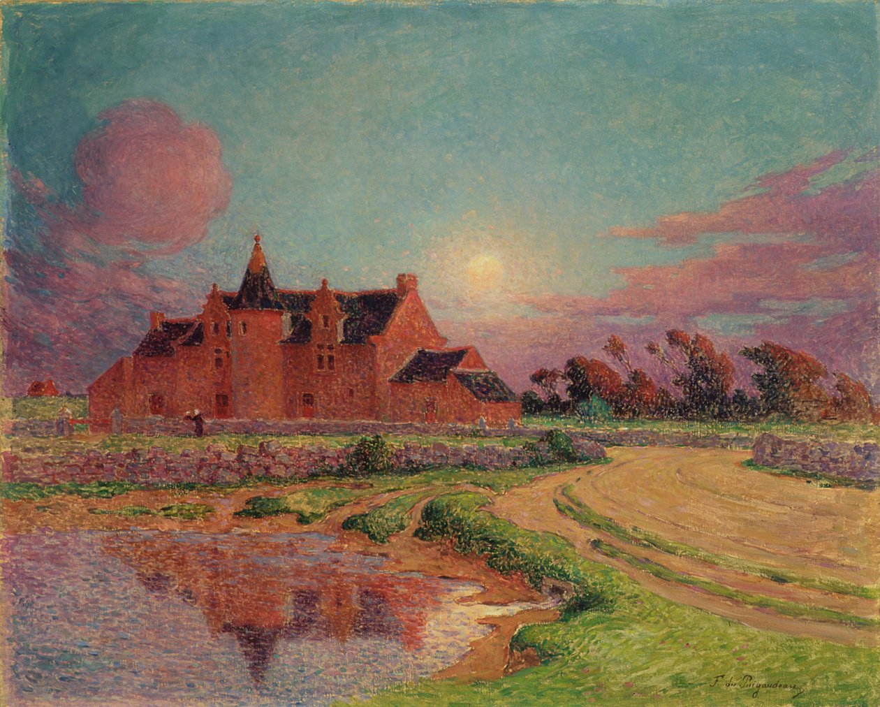 A mansão de Kervandu, c.1910 de Fernand Loyen du Puigaudeau